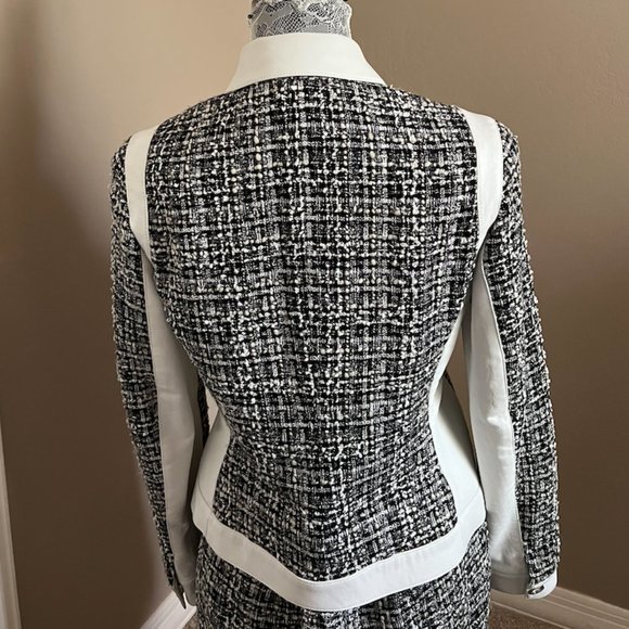 vintage Tesori suit tweeded and leather - Picture 4 of 12